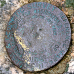 USGS Survey Marker at the top of Sugarloaf Mountain