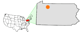 Location of Hickory Creek Wilderness